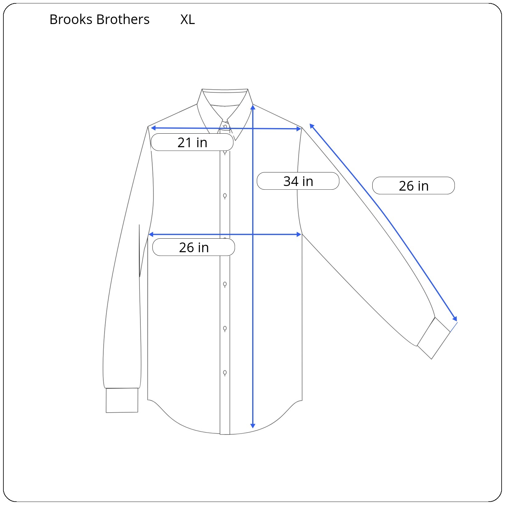 Brooks Brothers Men's XL Blue Checks Plaid Long Sleeve Oxford Button ...
