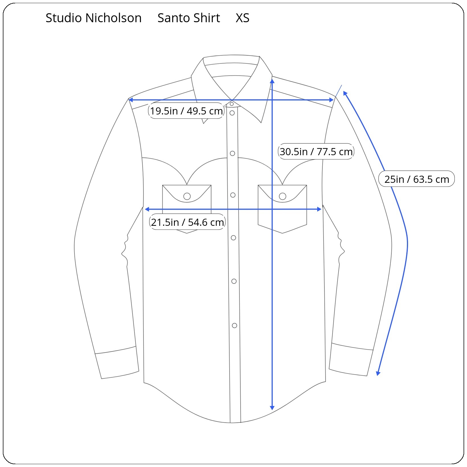 Studio Nicholson Santo Shirt in Multi Stripe - Wallace Mercantile Shop